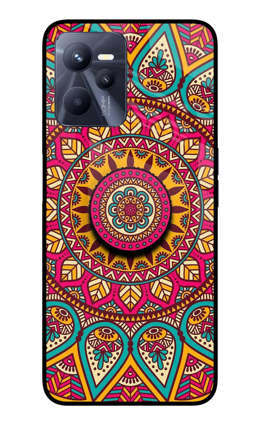 Mandala Realme C35 Pop Case, Glass case