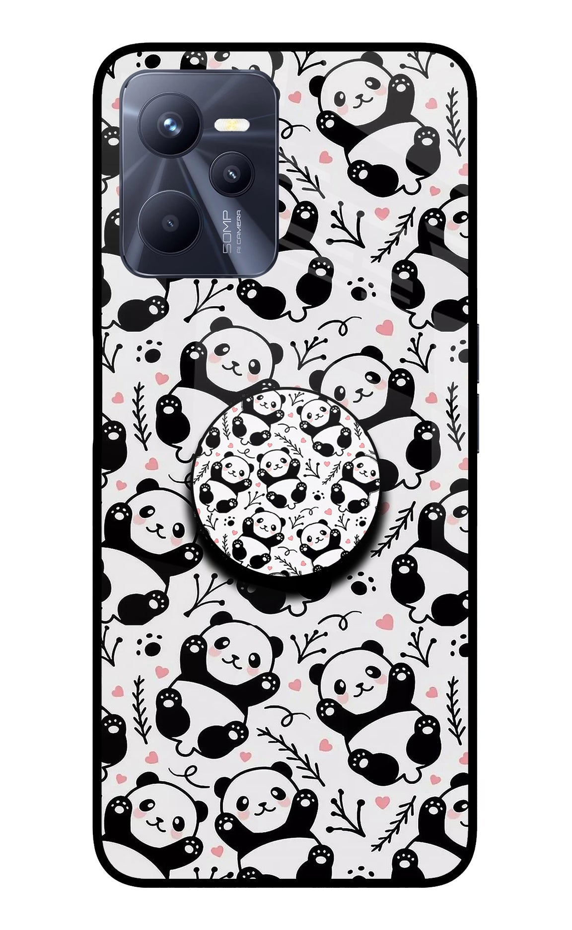 Cute Panda Realme C35 Pop Case