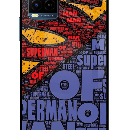 Superman Vivo Y33T Glass Case Back Cover by Casekaro