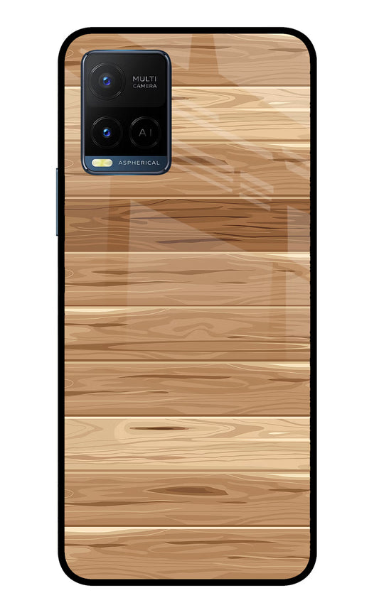 Wooden Vector Vivo Y33T Glass Case