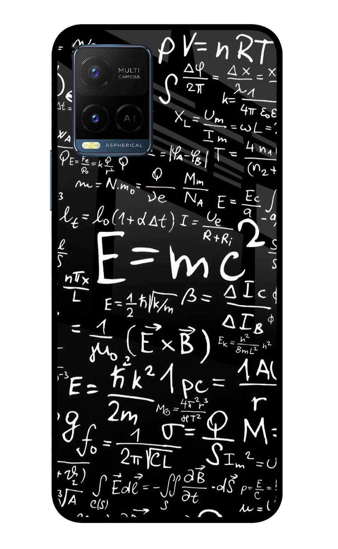 Physics Formula Vivo Y33T Glass Case Back Cover by Casekaro