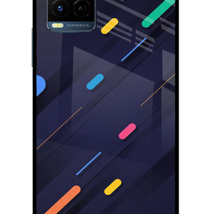 Abstract Design Vivo Y33T Glass Case Back Cover by Casekaro