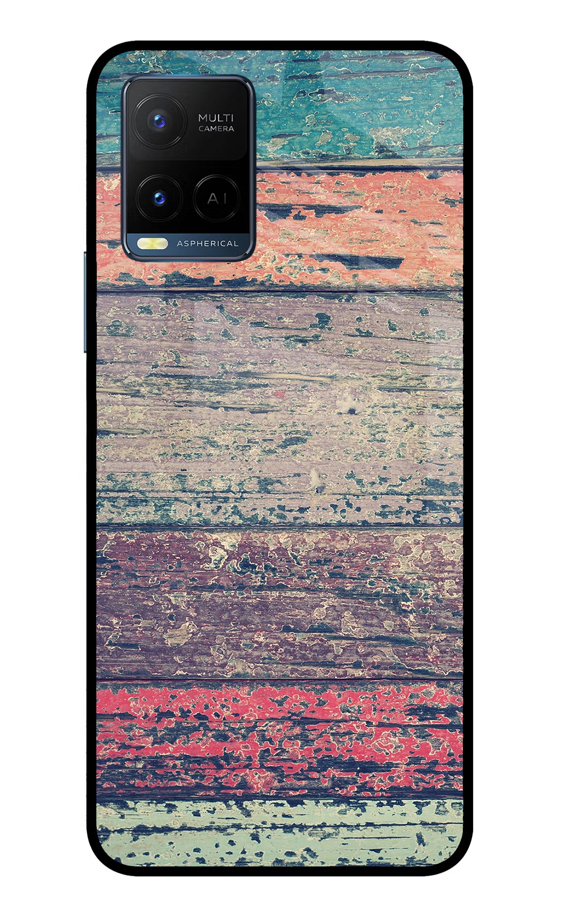 Colourful Wall Vivo Y33T Glass Case
