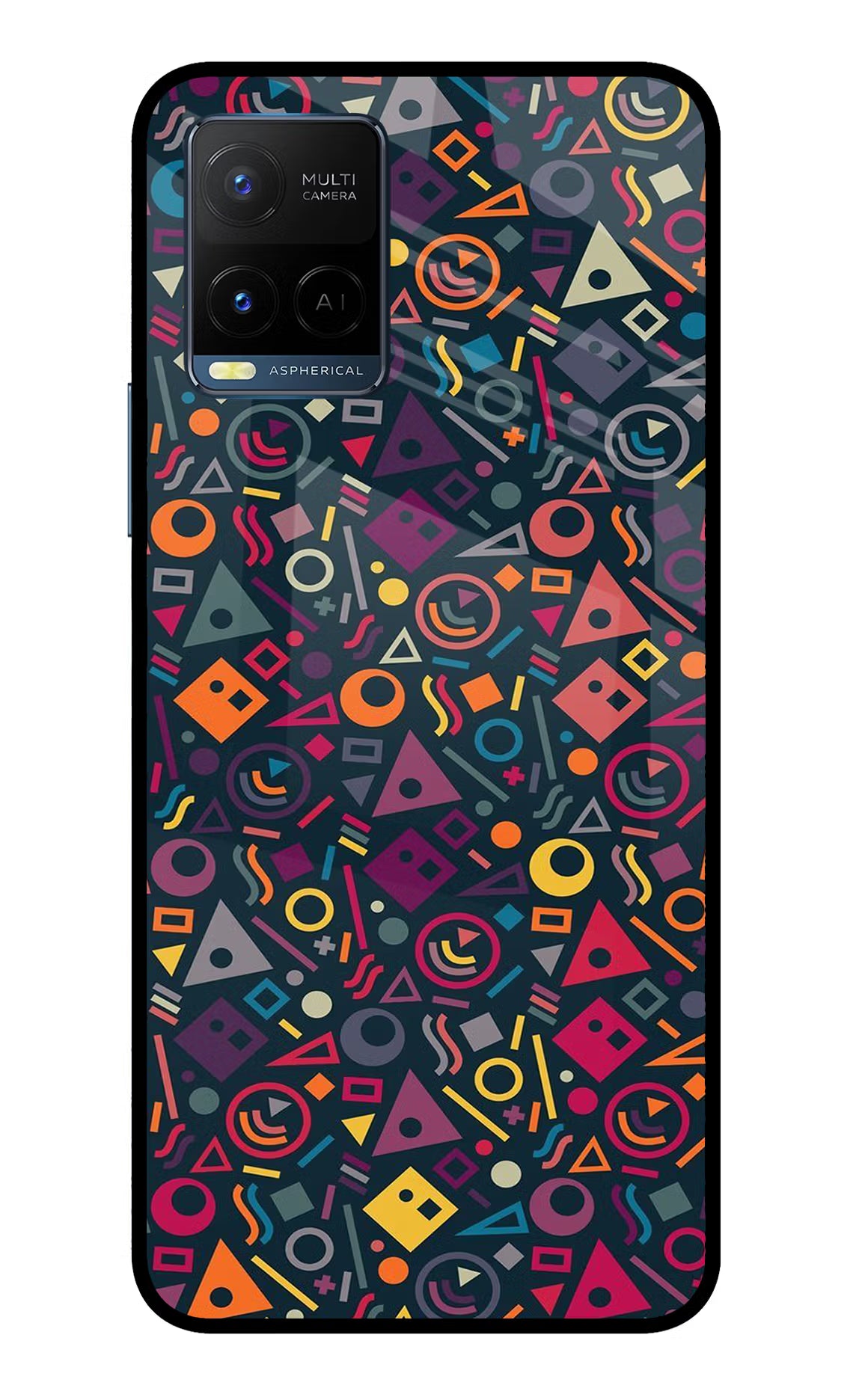 Geometric Abstract Vivo Y33T Glass Case