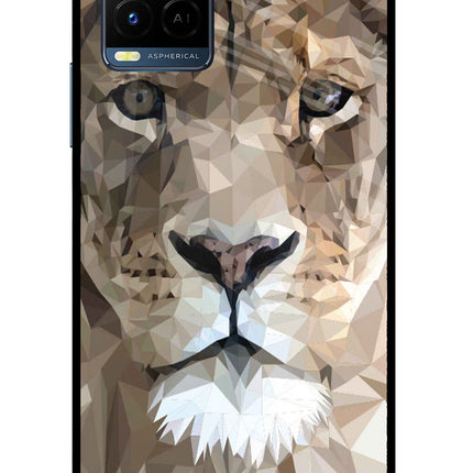 Lion Art Vivo Y33T Glass Case Back Cover by Casekaro