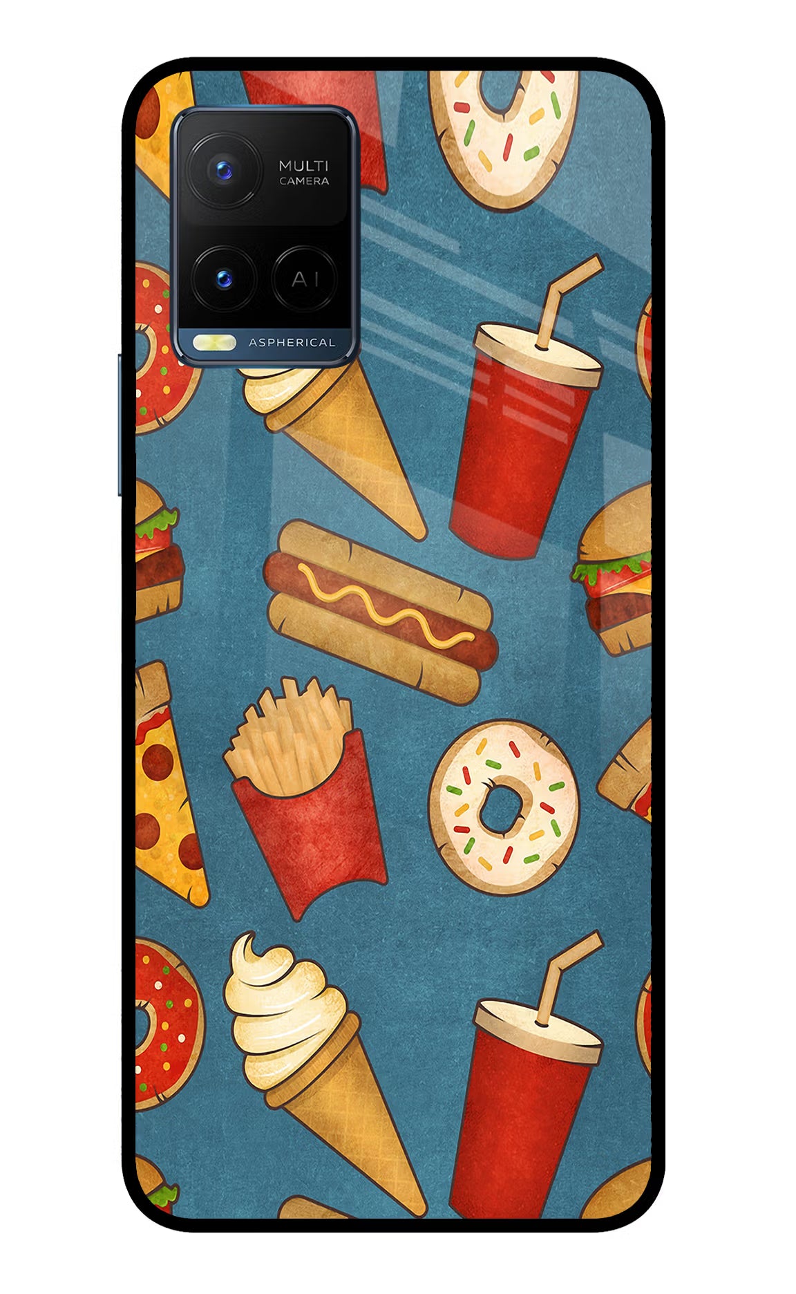 Foodie Vivo Y33T Glass Case