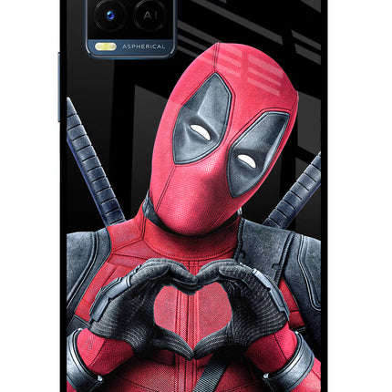 Deadpool Vivo Y33T Glass Case Back Cover by Casekaro