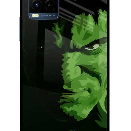 HULK Vivo Y33T Glass Case Back Cover by Casekaro