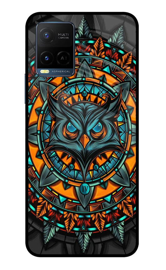 Angry Owl Art Vivo Y33T Glass Case