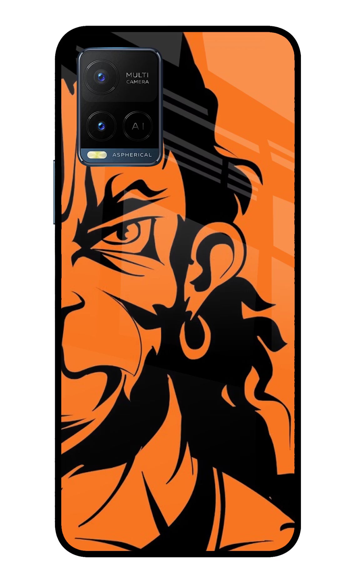 Hanuman Vivo Y33T Glass Case Back Cover by Casekaro
