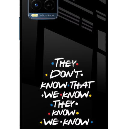 FRIENDS Dialogue Vivo Y33T Glass Case Back Cover by Casekaro