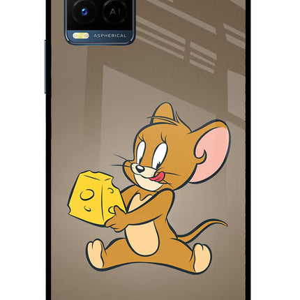 Jerry Vivo Y33T Glass Case Back Cover by Casekaro
