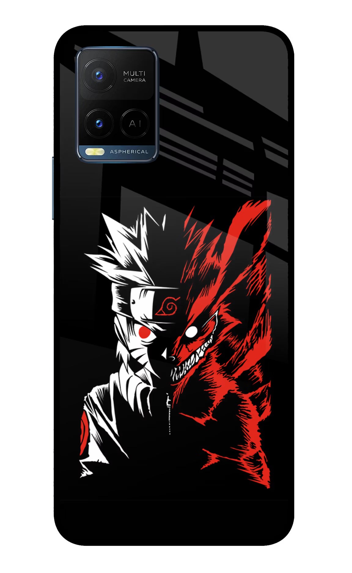 Naruto Two Face Vivo Y33T Glass Case Back Cover by Casekaro