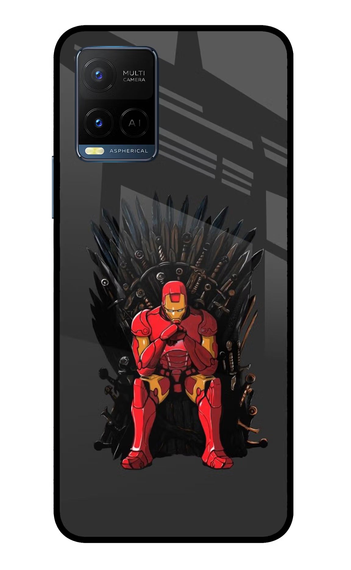 Ironman Throne Vivo Y33T Glass Case Back Cover by Casekaro