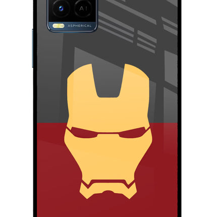 Ironman Vivo Y33T Glass Case Back Cover by Casekaro