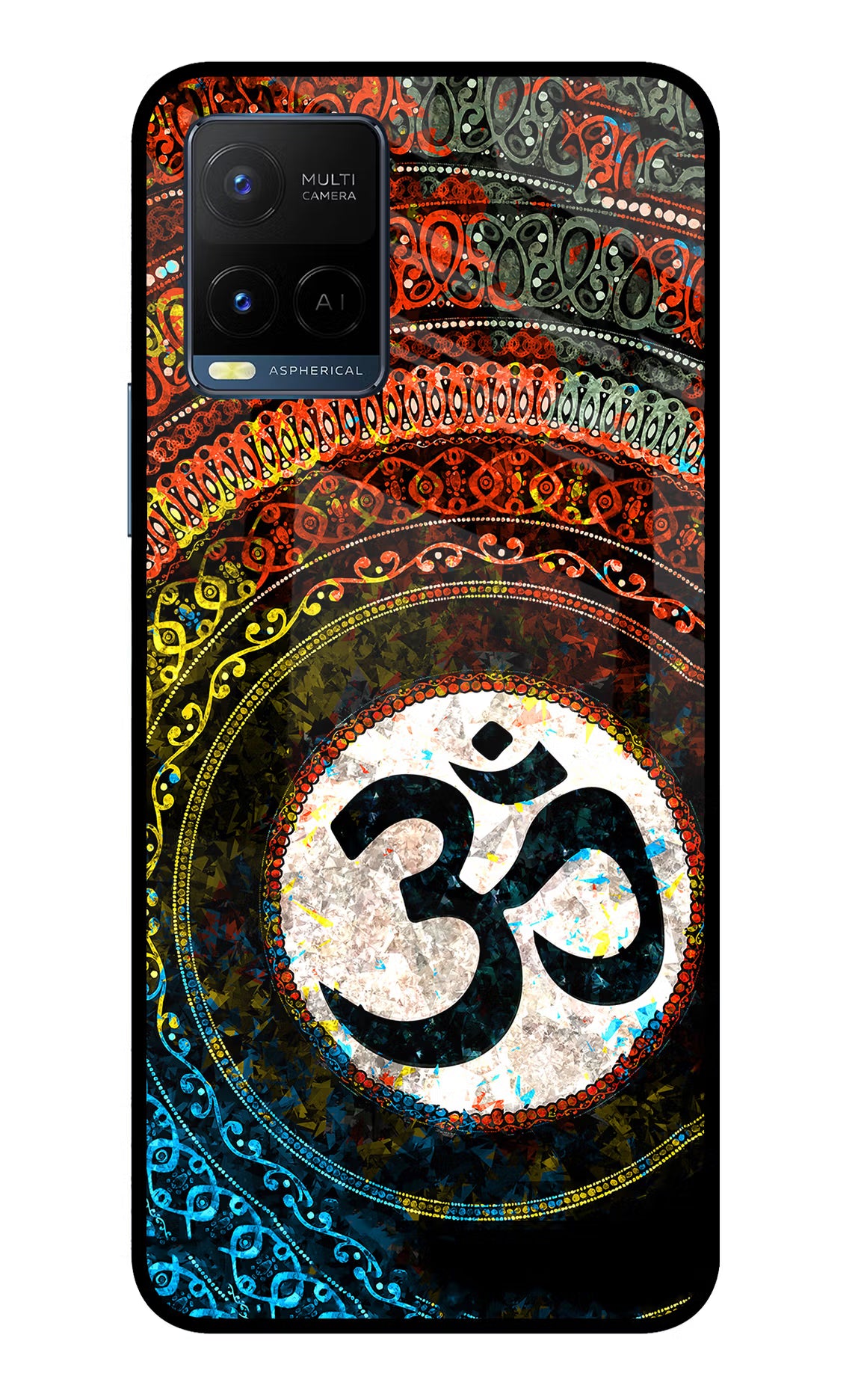 Om Cultural Vivo Y33T Glass Case