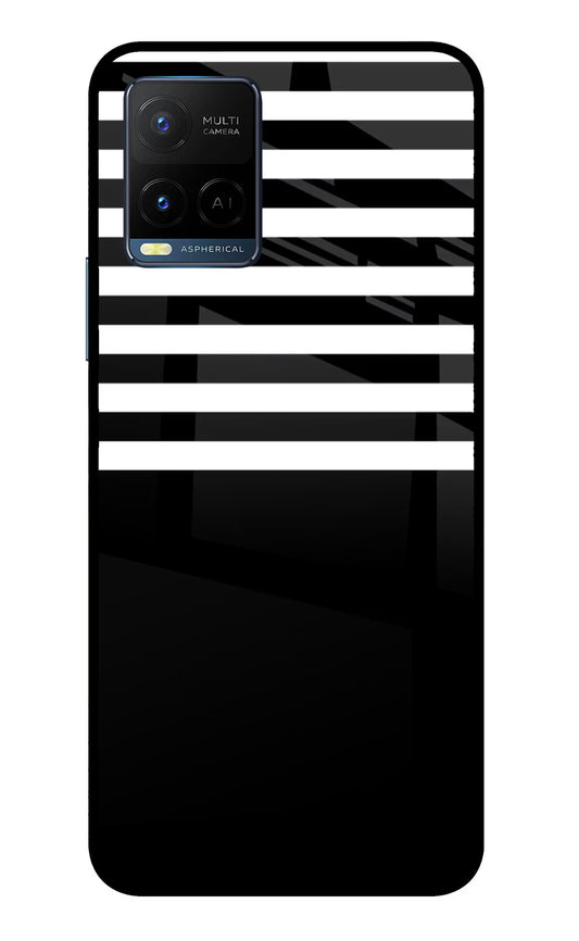 Black and White Print Vivo Y33T Glass Case