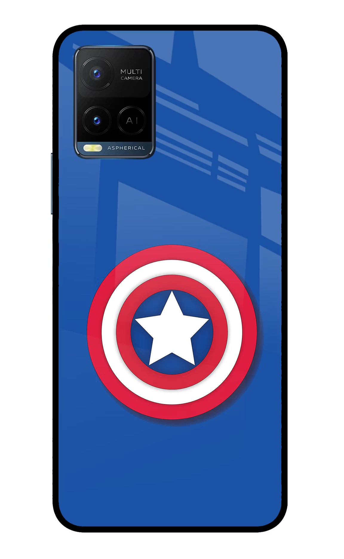 Shield Vivo Y33T Glass Case Back Cover by Casekaro