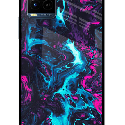 Abstract Vivo Y33T Glass Case Back Cover by Casekaro