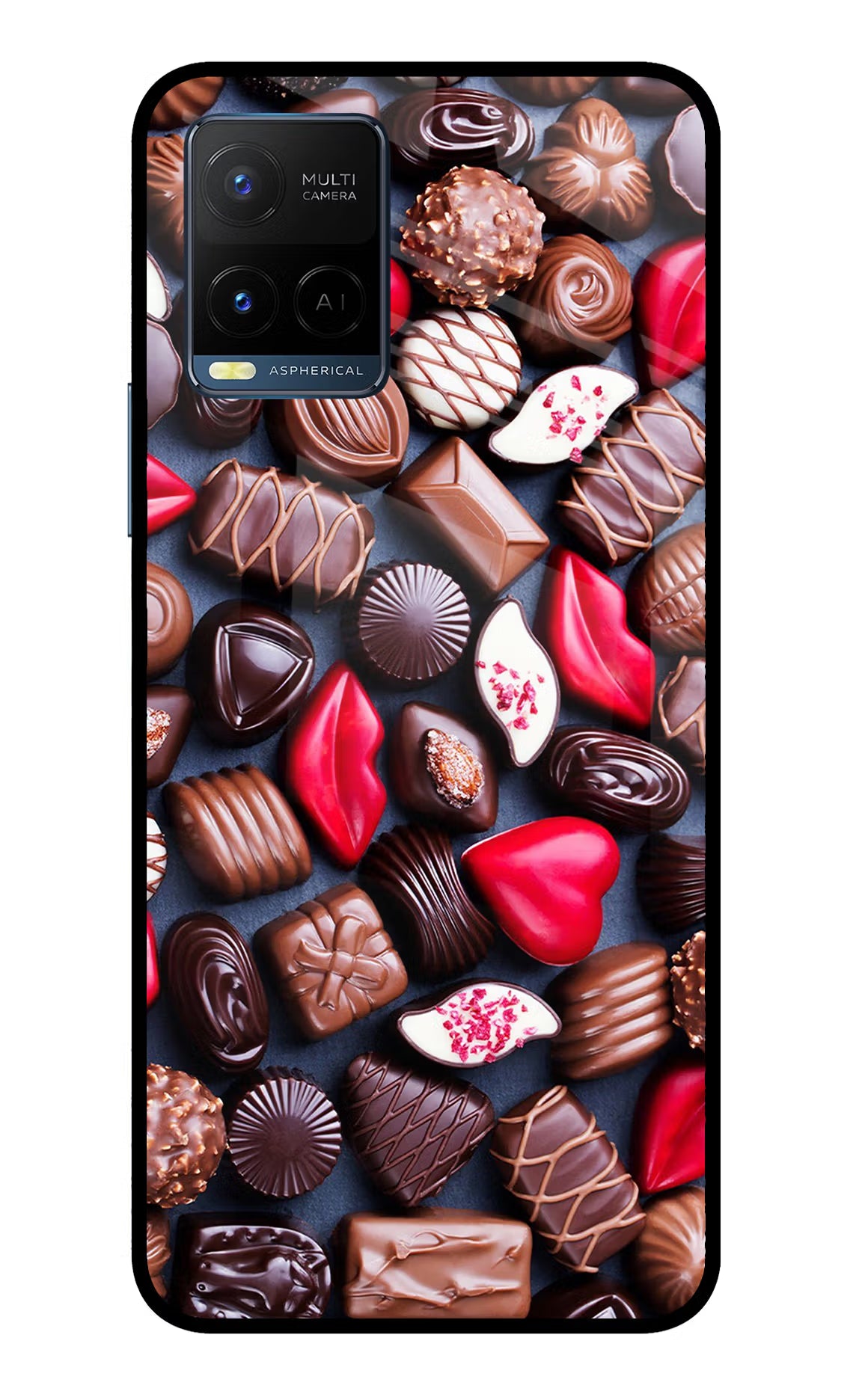 Chocolates Vivo Y33T Glass Case