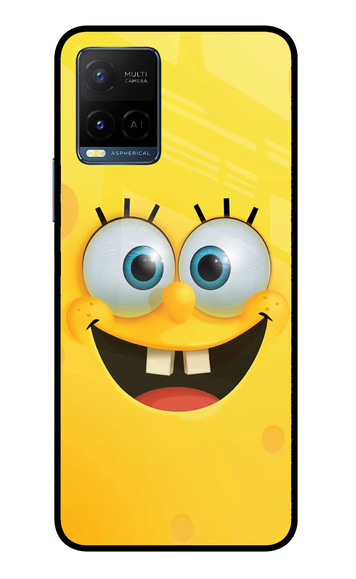 Sponge 1 Vivo Y33T Glass Case Back Cover by Casekaro