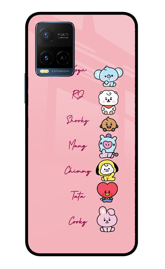 BTS names Vivo Y33T Glass Case