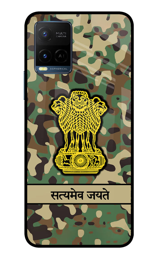 Satyamev Jayate Army Vivo Y33T Glass Case
