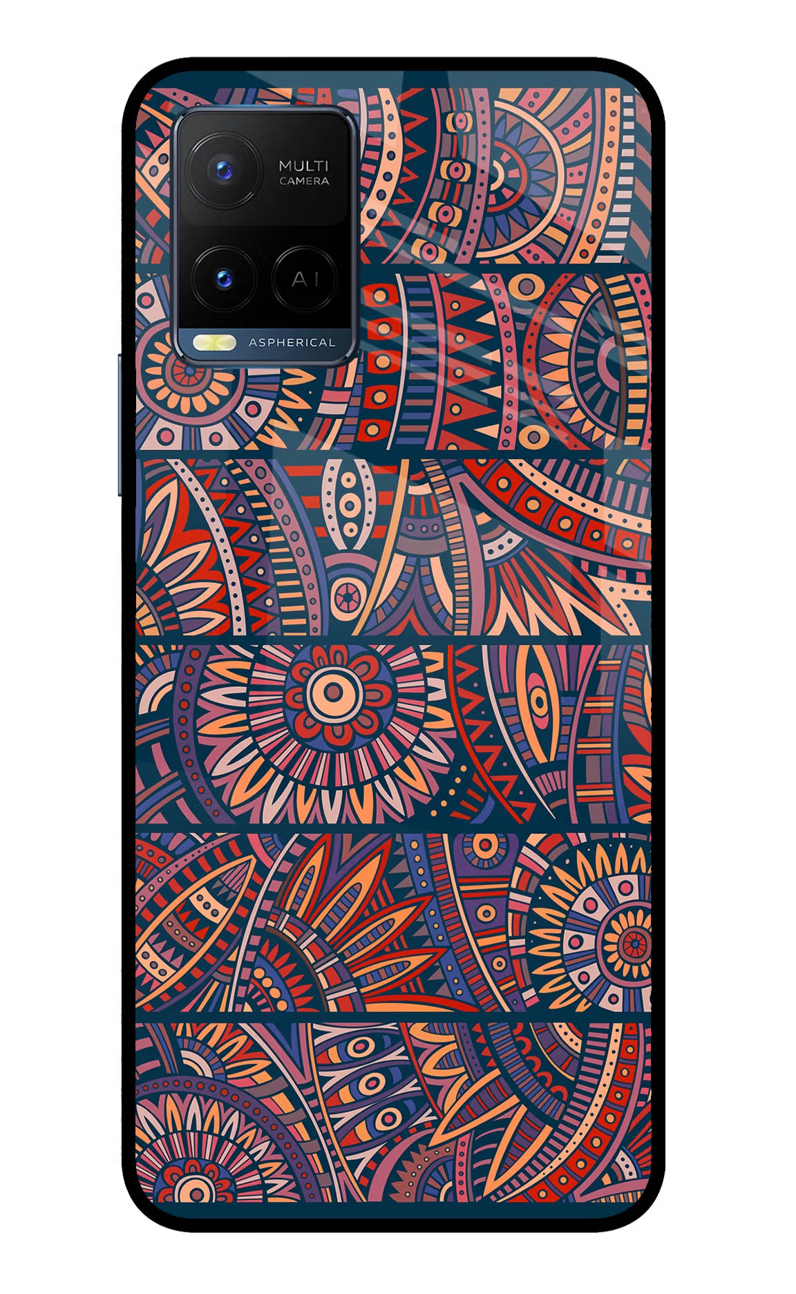 African Culture Design Vivo Y33T Glass Case