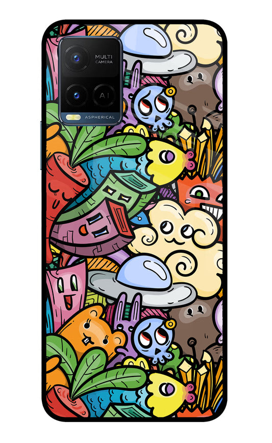 Veggie Doodle Vivo Y33T Glass Case