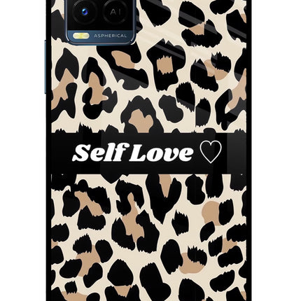 Leopard Print Self Love Vivo Y33T Glass Case