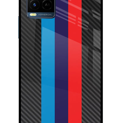 BMW Stripes Pattern Vivo Y33T Glass Case