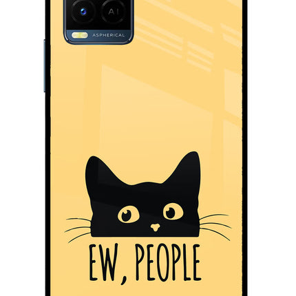 Ew People Catitude Vivo Y33T Glass Case