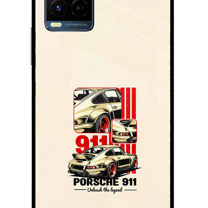 Classic Porsche 911 Vivo Y33T Glass Case