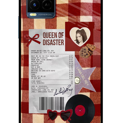 Queen of Disaster Vivo Y33T Glass Case