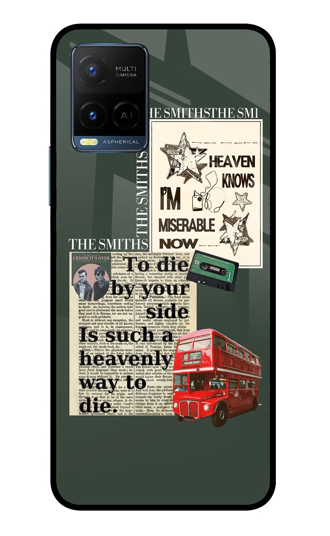 The Smiths Vivo Y33T Glass Case Back Cover by Casekaro