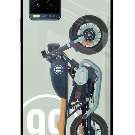 Classic Cafe Racer 99 Vivo Y33T Glass Case