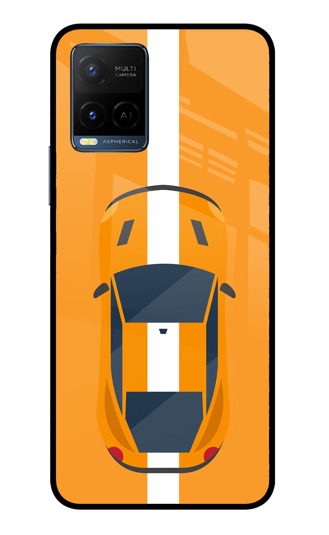 Highway Pursuit Vivo Y33T Glass Case Back Cover by Casekaro