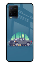 Retro Garage Vibe Vivo Y33T Glass Case