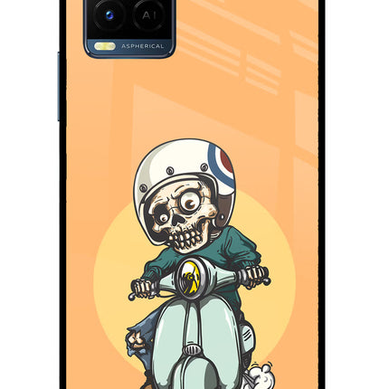 Undead Biker Vivo Y33T Glass Case