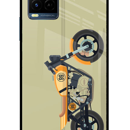 Vertical Speedster Vivo Y33T Glass Case