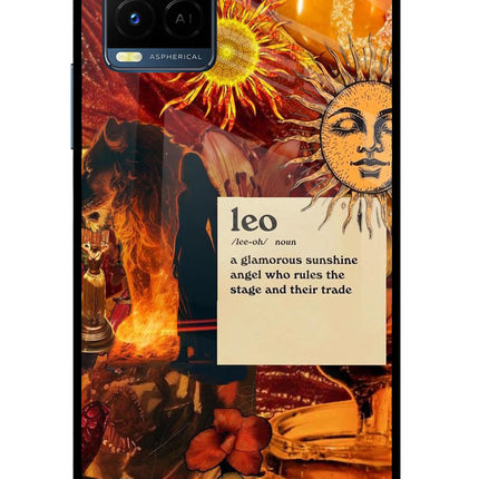 Leo Zodiac Vivo Y33T Glass Case