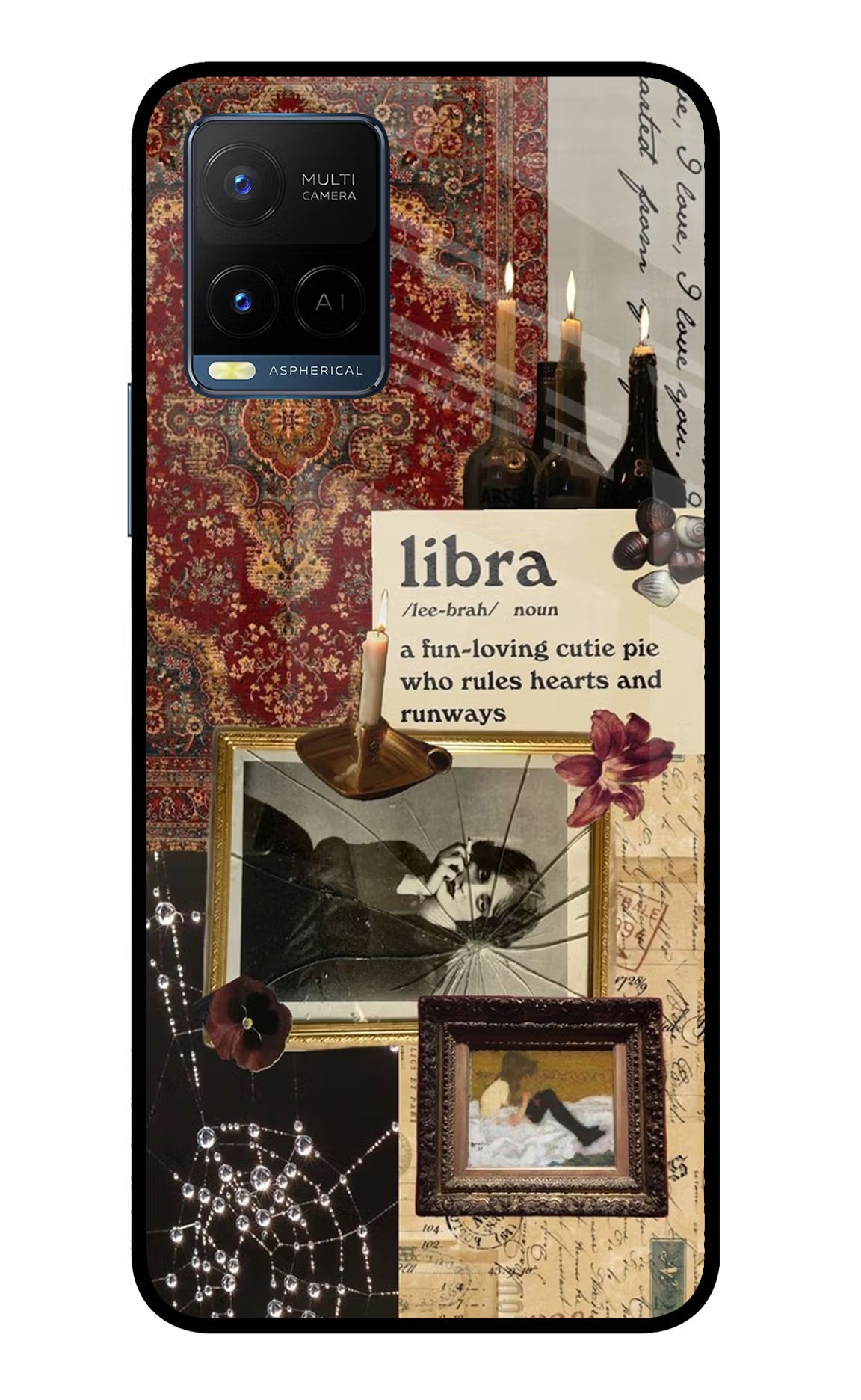 Libra Zodiac Vivo Y33T Glass Case