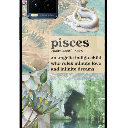 Pisces Zodiac Vivo Y33T Glass Case