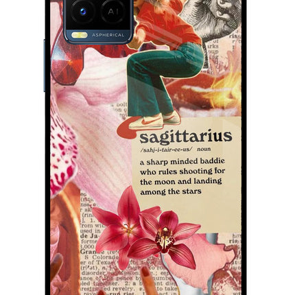 Sagittarius Zodiac Vivo Y33T Glass Case