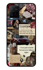 Taurus Zodiac Vivo Y33T Glass Case