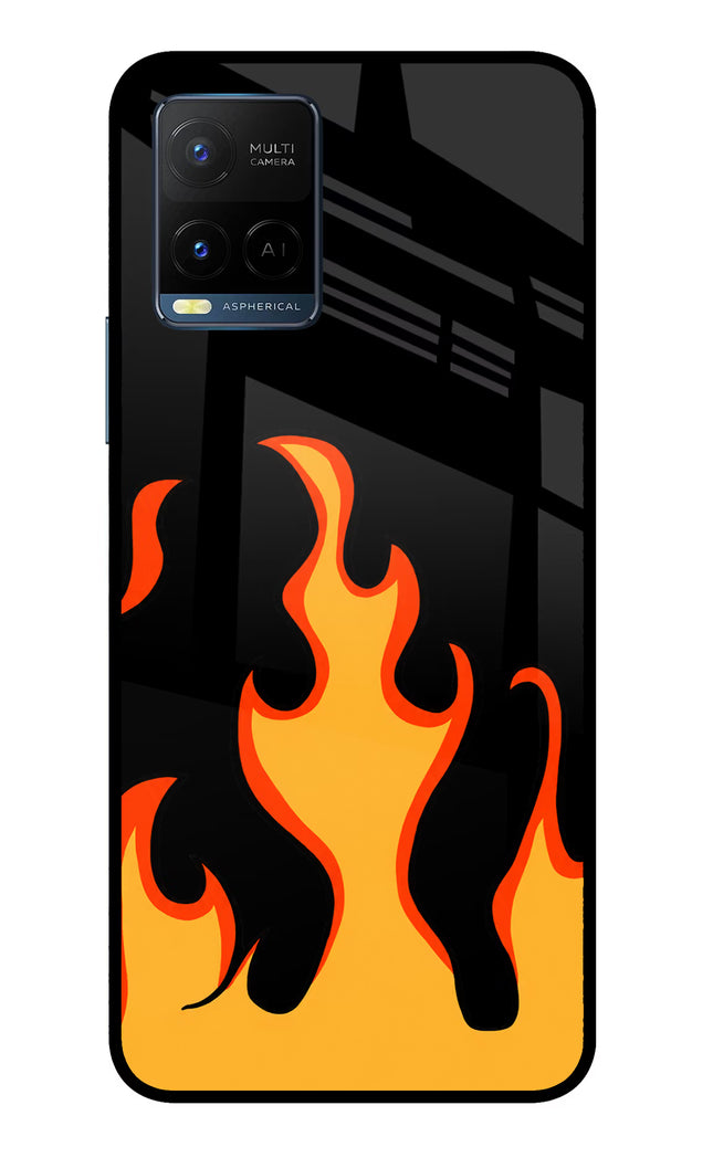 Fired Up – Black Vivo Y33T Glass Case