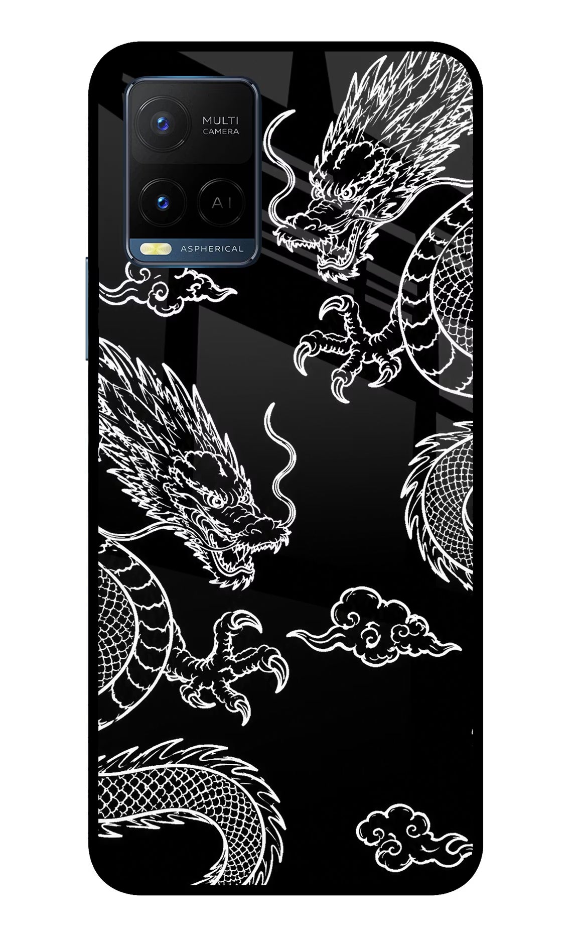 Twin Dragons Vivo Y33T Glass Case
