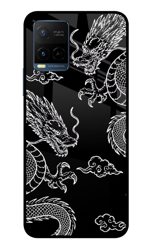 Twin Dragons Vivo Y33T Glass Case