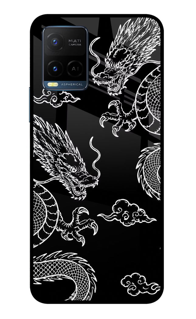 Twin Dragons Vivo Y33T Glass Case