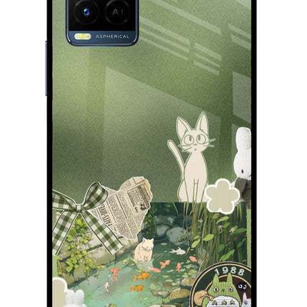Aesthetic anime Vivo Y33T Glass Case